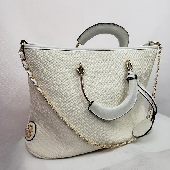 Christian Lacroix Tote White Faux Leather.Pe..ctop - Picture 2 of 11